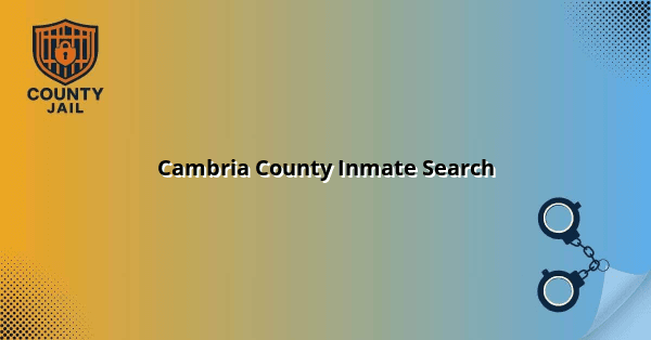 Cambria County Inmate Search