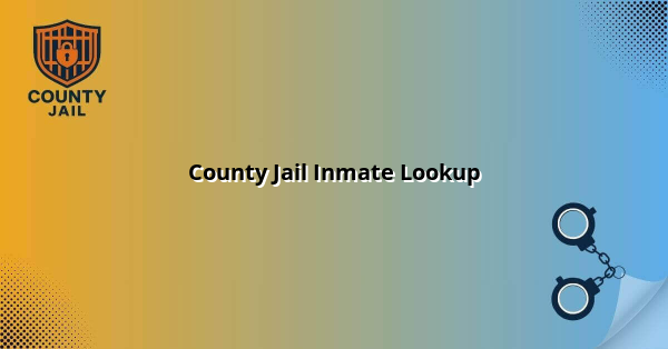 County Jail Inmate Lookup