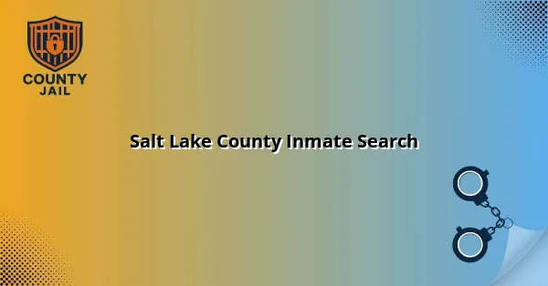 Salt Lake County Inmate Search