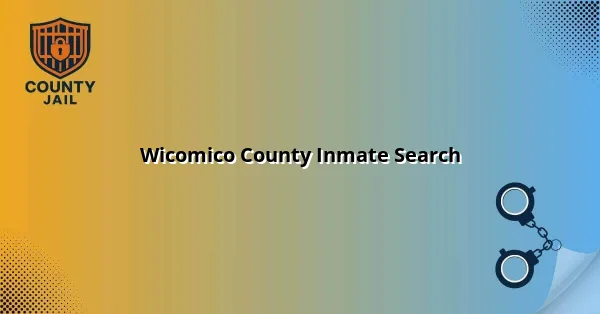 Wicomico County Inmate Search