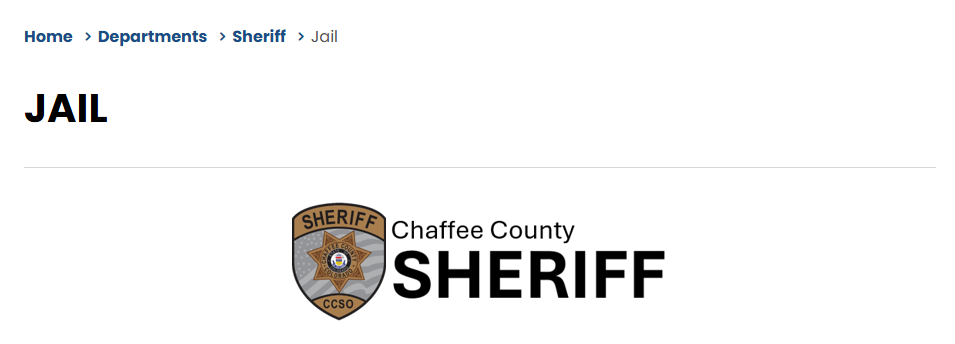 Chaffee County Inmate Search