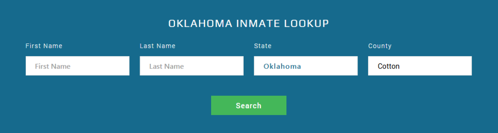 Cotton County Jail Inmate Lookup