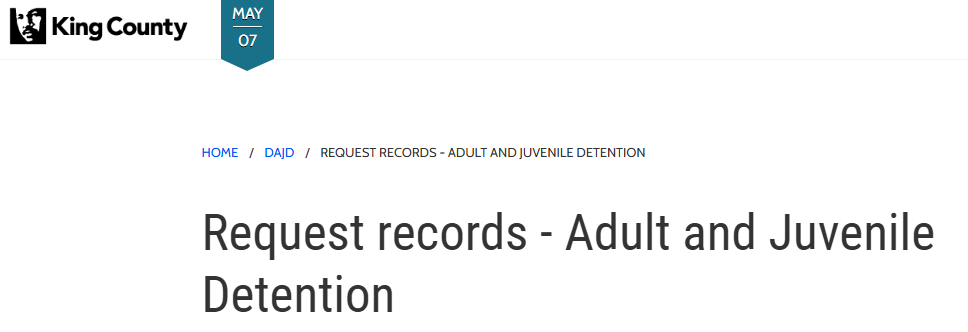 King County Jail History WA